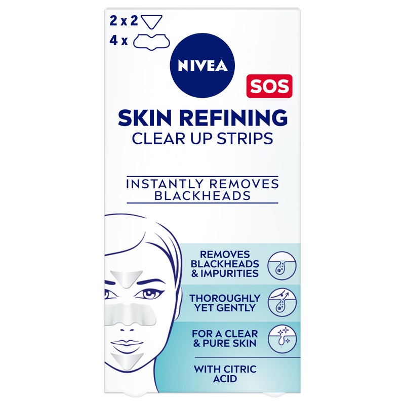 Nivea Face Skin Refining Clear-Up Strips 6s