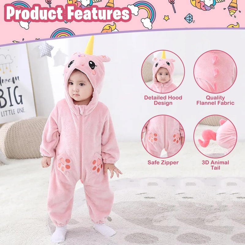 Home Smart Unisex Baby Animal Costume Classic Dress Cartoon Outfit Suit Jumpsuit for Toddlers - Image 3