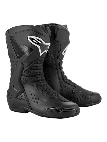 Alpinestars SMX6 v3 Vented Motorcycle Boots Advanced Ventilation Superior Grip Durable Design HighPerformance Comfort 44 Black - Image 1