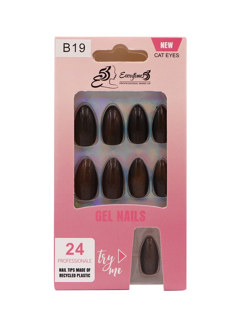 Everytime53 Women's Cateye Gel Nails - B19 - Image 1