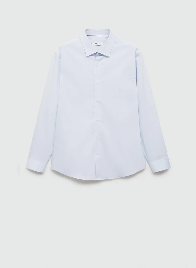 Mango Man Regular Fit Stretch Cotton Shirt