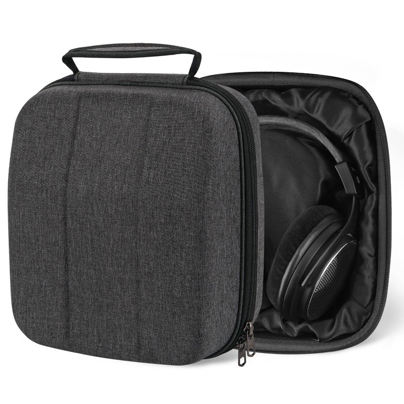 Geekria Shield Case for LargeSized OverEar Headphones Replacement Protective Hard Shell Travel Carrying Bag Compatible with Corsair HS70 PRO Virtuoso Pro AKG K271 MKII Case Dark Grey - Image 2