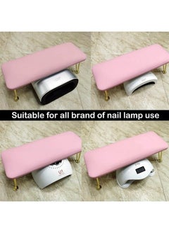 AONOLOVO Big Nail Arm Rest, Anti-Slip Nail Cushion Hand Rest Professional Nail Tech Arm Rest Stand Manicure Hand Pillow for Nail Techs Salon Spa Home Use (Pink)  - Image 4