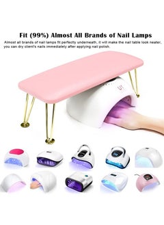AONOLOVO Big Nail Arm Rest, Anti-Slip Nail Cushion Hand Rest Professional Nail Tech Arm Rest Stand Manicure Hand Pillow for Nail Techs Salon Spa Home Use (Pink)  - Image 3