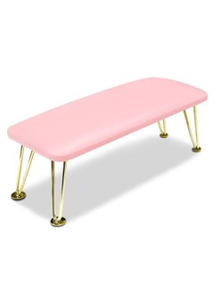 AONOLOVO Big Nail Arm Rest, Anti-Slip Nail Cushion Hand Rest Professional Nail Tech Arm Rest Stand Manicure Hand Pillow for Nail Techs Salon Spa Home Use (Pink)  - Image 1