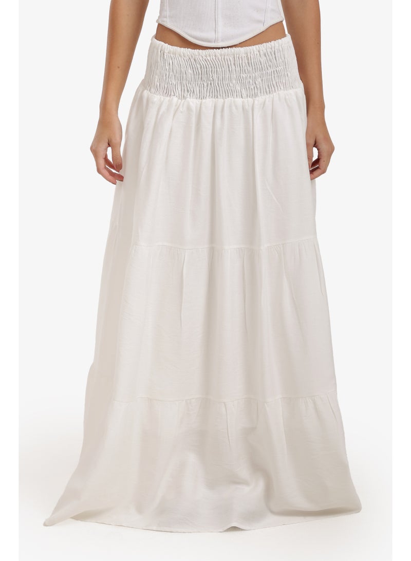 Clue Tiered Maxi Skirt - Image 1