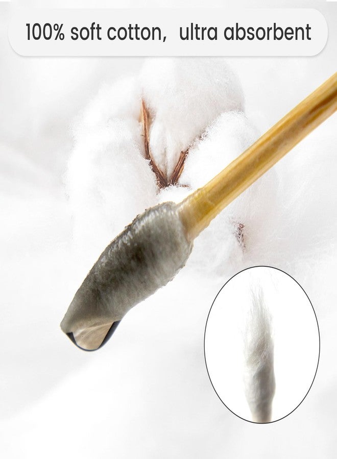 PINGMIC 200 PCS 6-Inch Precision Gun Cleaning Swabs - Lint-Free Bamboo-Handle Cotton Swabs for Gun Cleaning, Makeup & Electronics - Image 2