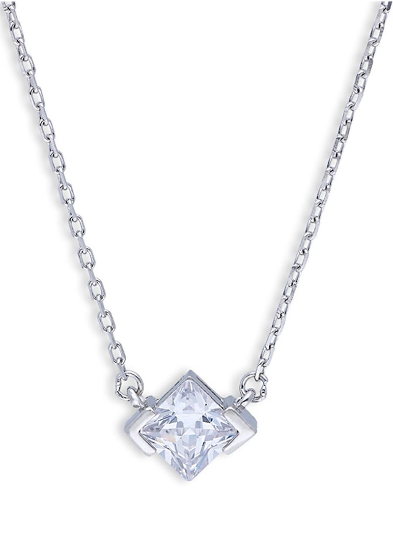 FK Jewellers - Sterling Silver 925 Solitaire Necklace - FKJNKLSLU6086 - Image 1