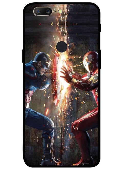 Protective Case Cover For OnePlus 5T Smart Series Printed Protective Case Cover for OnePlus 5T Captain America & Ironman