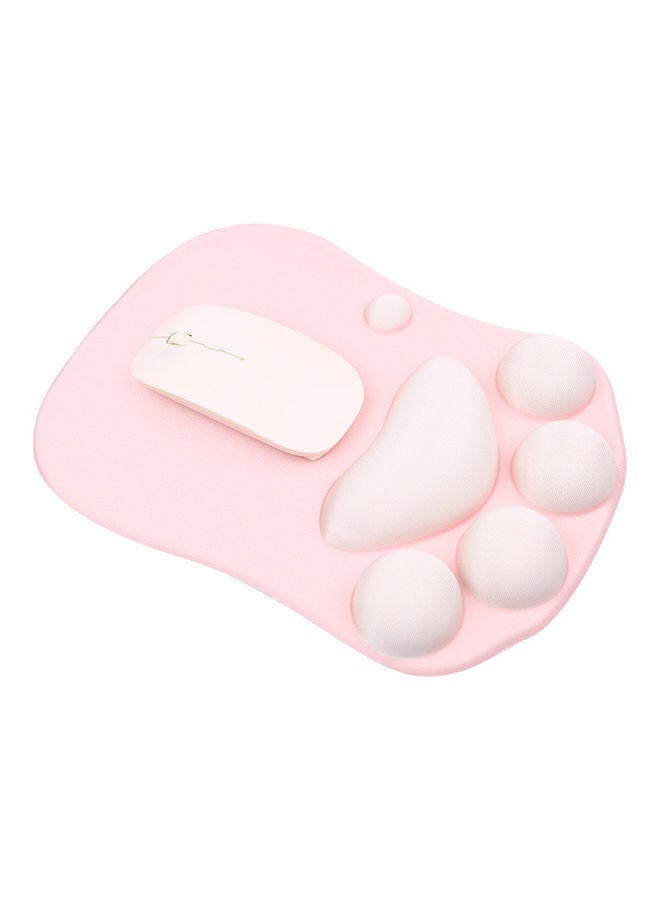 NIBEMINENT Silicone Mouse Wrist Pad Cute Cat Pink - Image 3