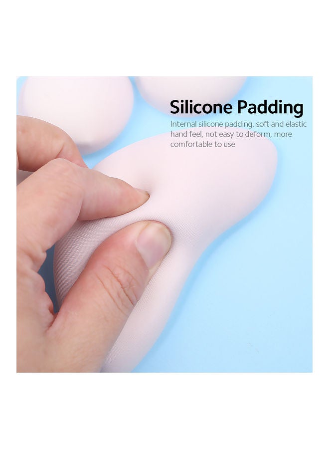 NIBEMINENT Silicone Mouse Wrist Pad Cute Cat Pink - Image 2