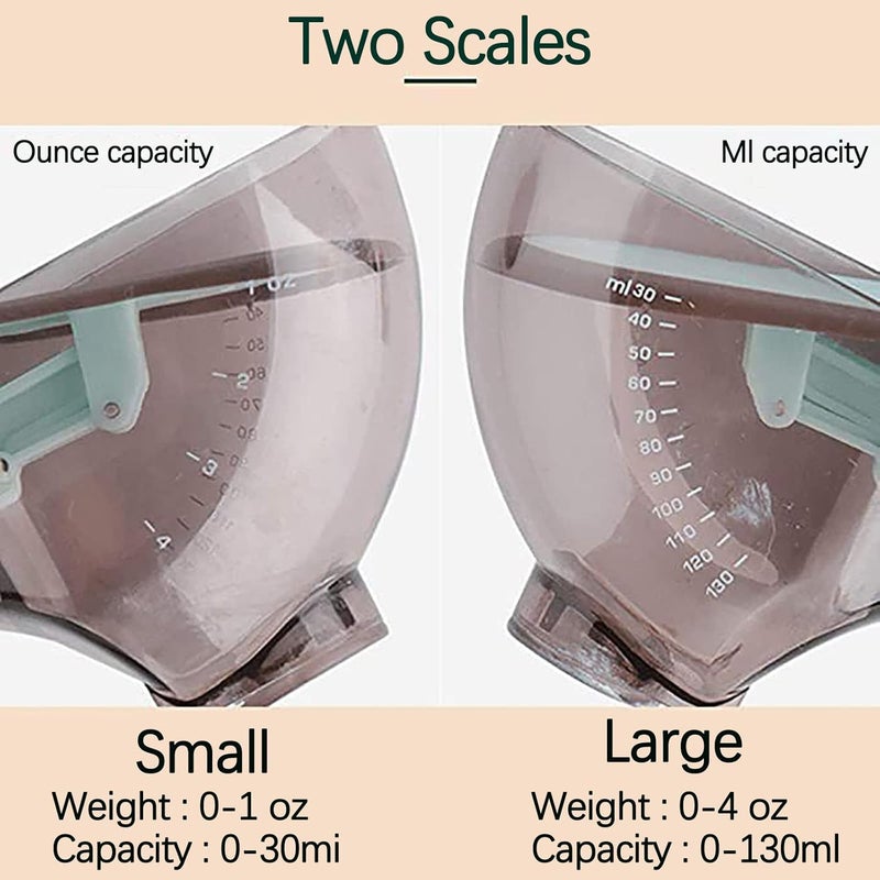 klarako Adjustable Measuring Cups and Spoons Set, Kitchen Tools Plastic Tablespoon Measuring Cup with Magnetic for Measuring Solid/Powder/Liquid (Large) - Image 5