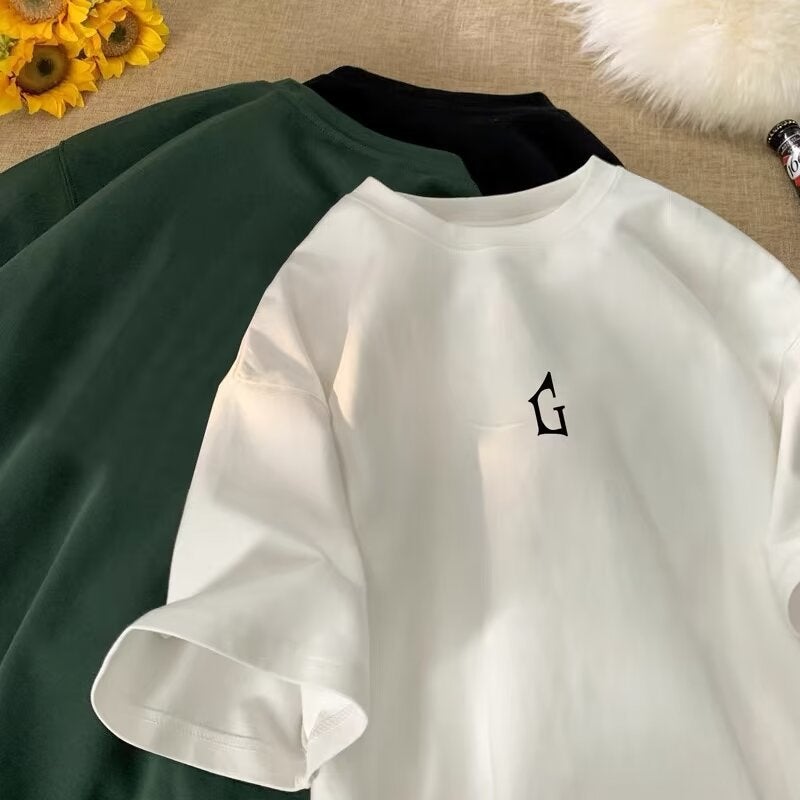 Short-Sleeved T-Shirt Men'S Summer Niche Design New Half-Sleeved High Street Trendyy Loose Men'S T-Shirt Summer Trend - Image 2