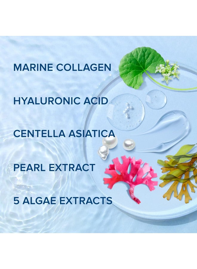 MAREE Collagen Face Mask with Hyaluronic Acid - Sheet Face Masks Skincare with Green & Red Algae Extract for All Skin Types - Hydrating Facial Mask Skin For Women Care Mascarillas Faciales - 6 Pack - Image 3