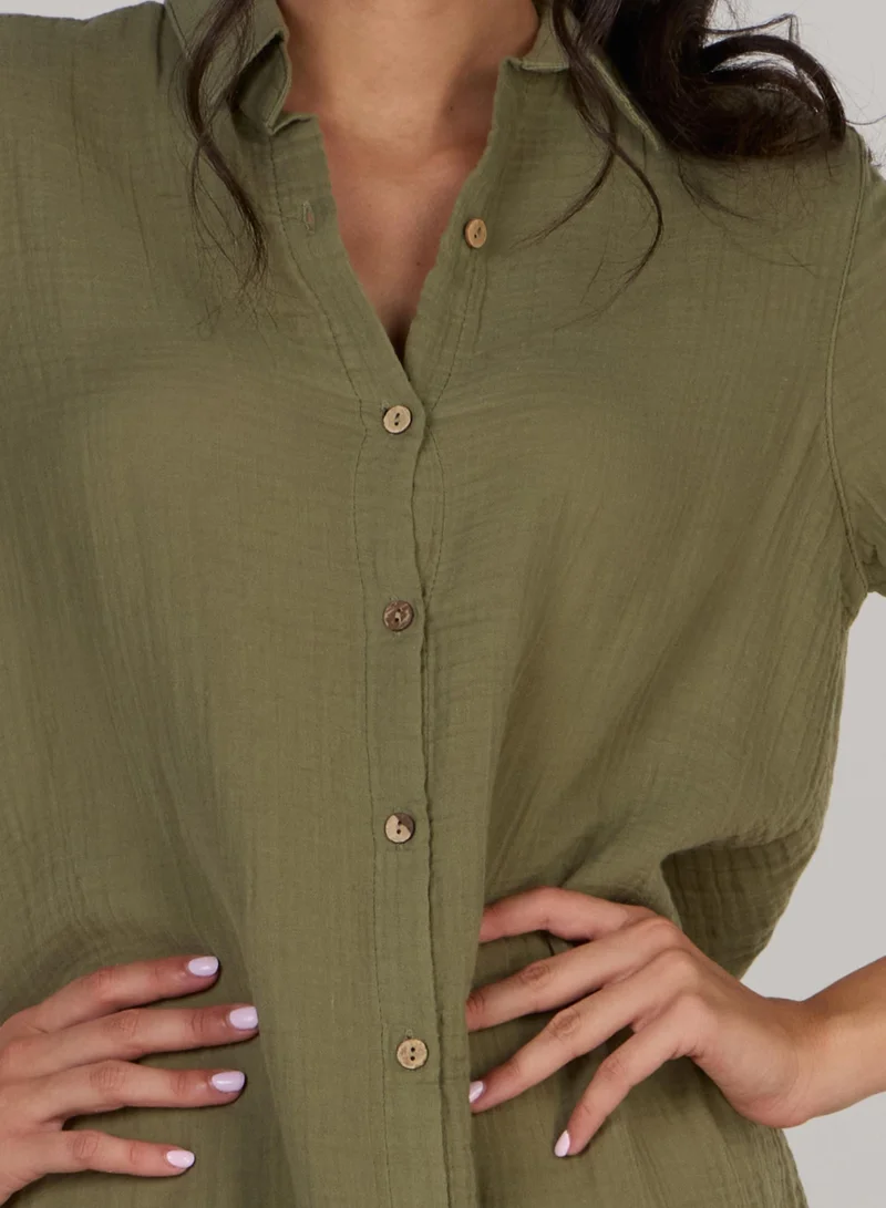 Just Nature Shirt Tunic Dress