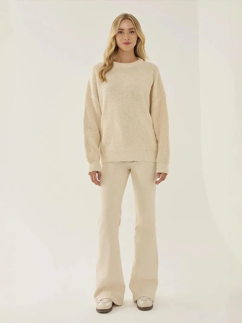 HICCUP Comfort Fit Crew Neck Sweater