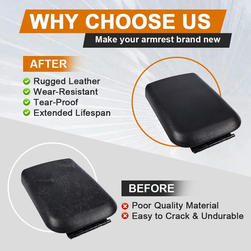 GPLUS Center Console Armrest Lid Top Pad Compatible with 2005-2009 Ford Mustang Black Replacement 5R3Z6306024AAC - Image 3