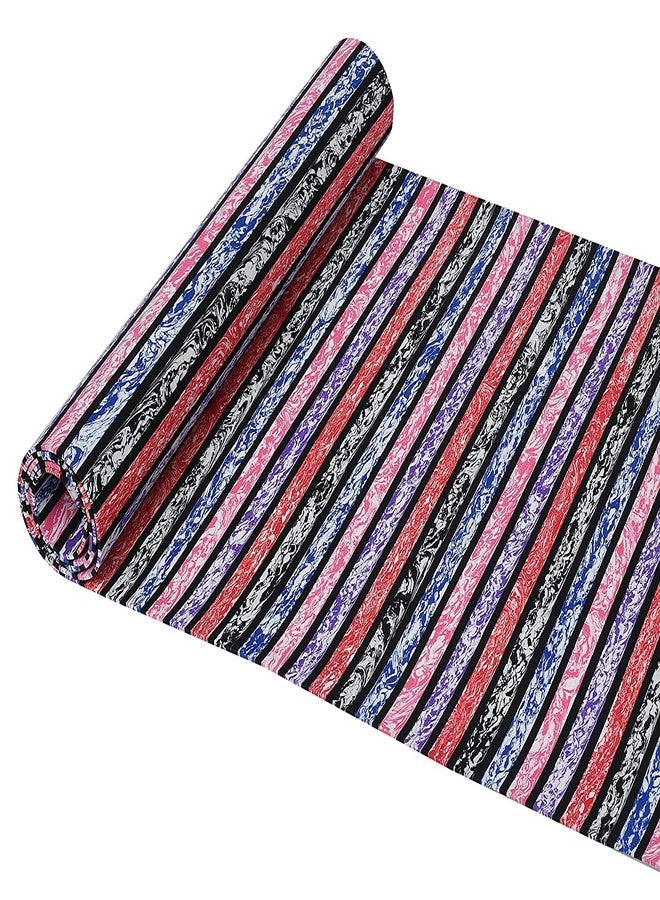 TIB® Yoga Mat for Yoga Exercise and Gym Workout with Carry Bag, Anti-Slip/Anti Skid Yoga Mat for Men & Women Fitness, 4MM Thickness, MultIcolor - Image 2