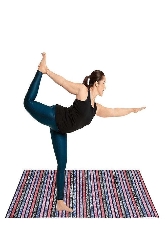 TIB® Yoga Mat for Yoga Exercise and Gym Workout with Carry Bag, Anti-Slip/Anti Skid Yoga Mat for Men & Women Fitness, 4MM Thickness, MultIcolor - Image 5