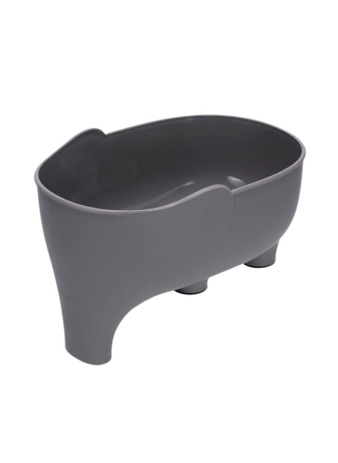 Generic - The elephant-shaped vegetable and fruit drain basket is convenient to store and easy to clean - Image 1