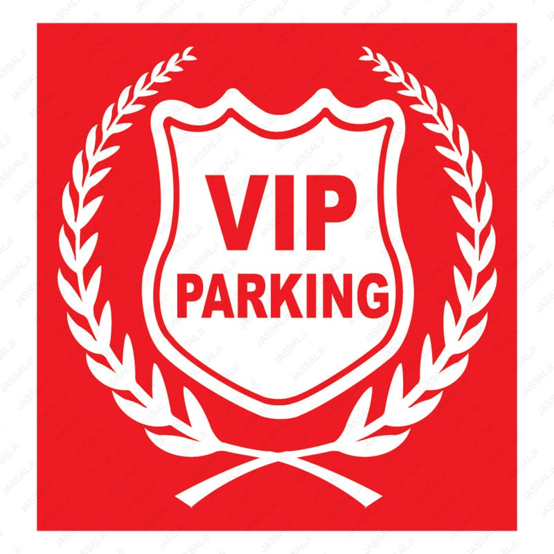 Fusion Graphix VIP Parking Red Car Sticker Refletive - Image 5