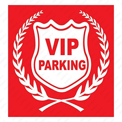 Fusion Graphix VIP Parking Red Car Sticker Refletive - Image 1
