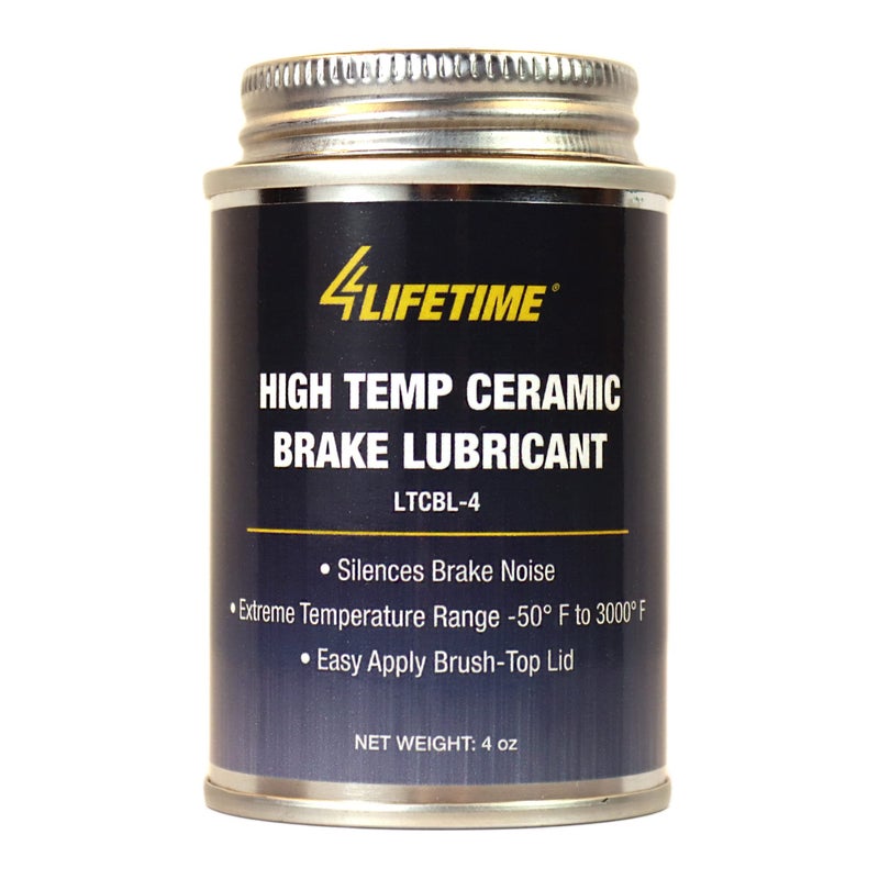 4LIFETIMELINES High Temp Ceramic Brake Lubricant Superior Heat Resistance Prevents Seizing Stops Squeaking Easy Application 4oz Brush Top Can - Image 3