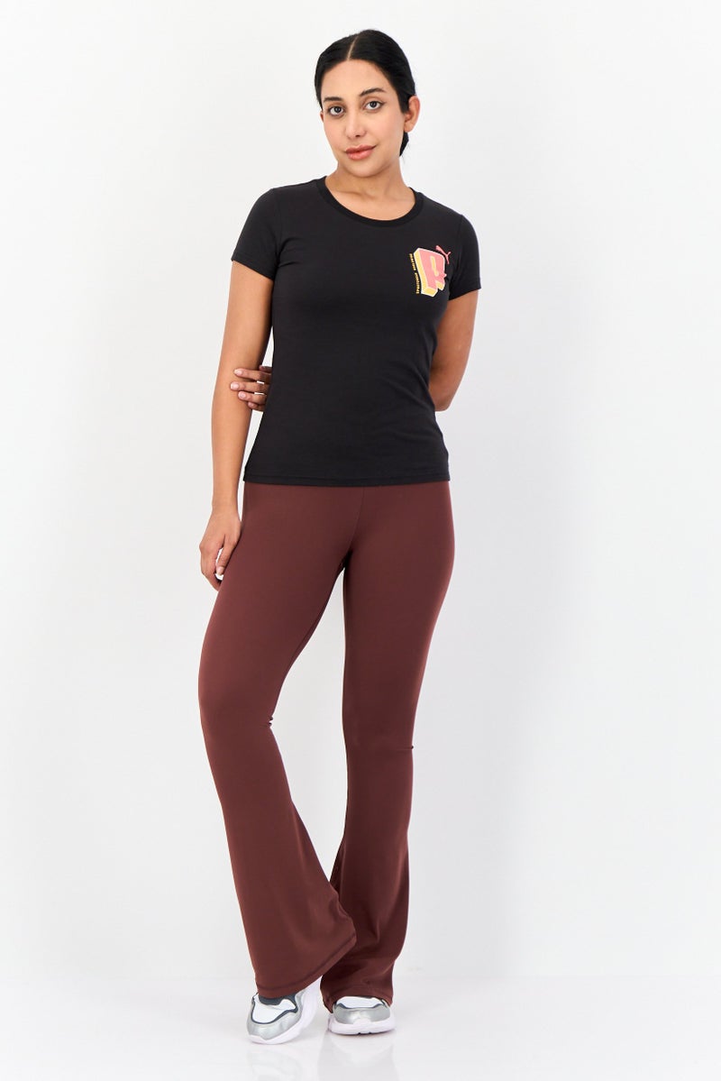 PUMA Women Sportswear Fit Short Sleeve Outdoor T-Shirt, Black - Image 2