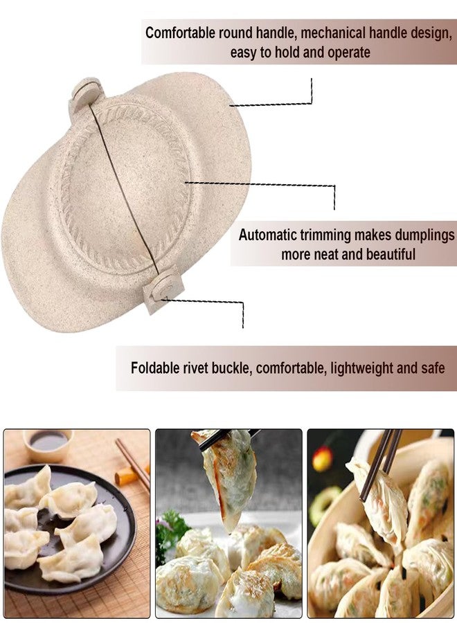 Glowgath Empanada Maker Press,Dumpling Maker Set with Dough Cutter, Dumpling Mold Set for Pierogi, Pastelitos, Calzone, Turnovers, Chinese Dumpling,Can also be Used as Tortilla Folder,3 Sizes(4"+3"+2.6") - Image 3