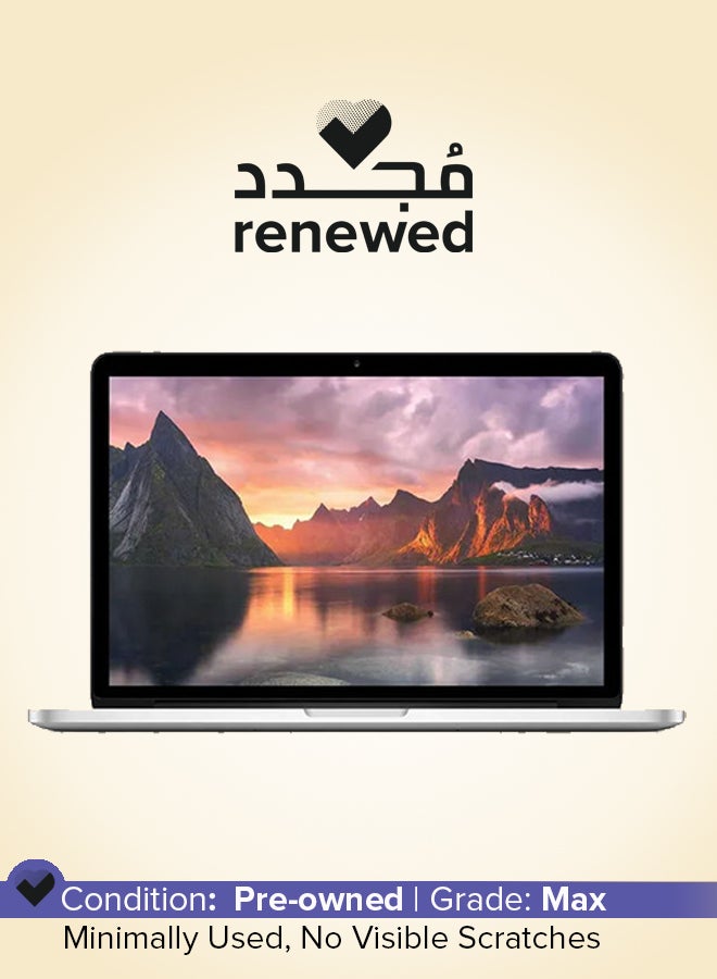 ابل  مجدد - لابتوب ماك بوك برو A1502 (2015) بشاشة 13.3 بوصة، مع معالج إنتل كور i5/الجيل السادس/ذاكرة RAM 8GB/قرص SSD 128GB/رسومات مدمجة 1.5GB - Image 1