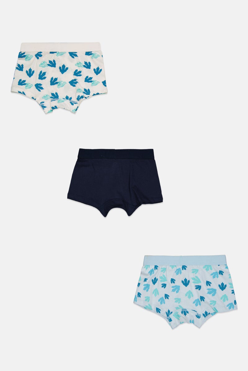 Jurassic Park Kids Boy 3 Pieces Allover Print Boxers, Multicolor - Image 3