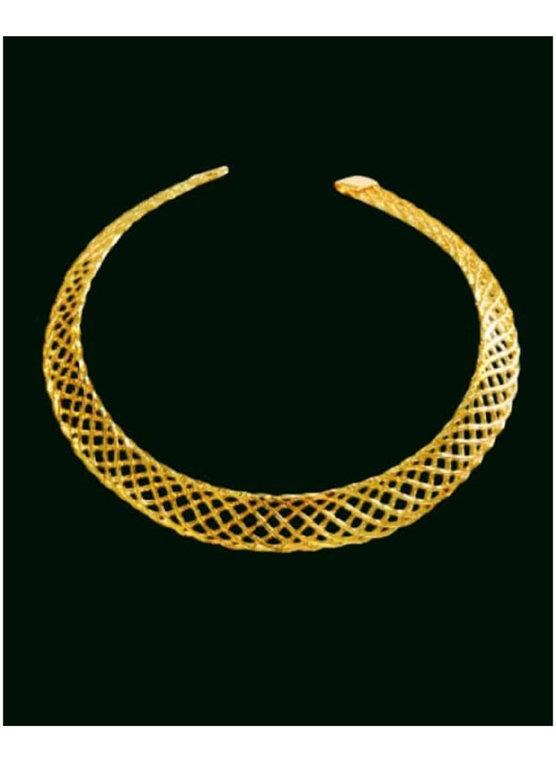 ماركة غير محددة شوكر للرقبه استانليس لون دهبى  - Image 2