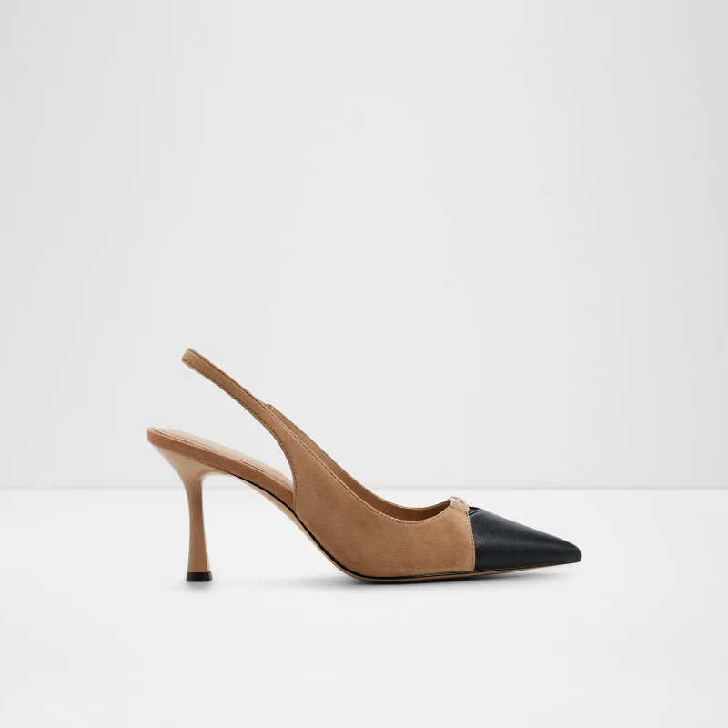 Augustas Ladies Brown Heeled Shoes