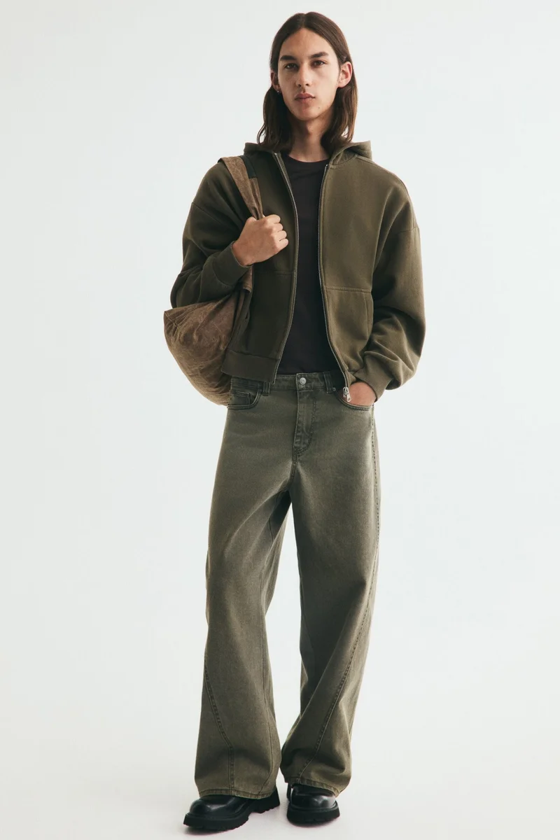 H&M Oversized Fit Zip-through hoodie