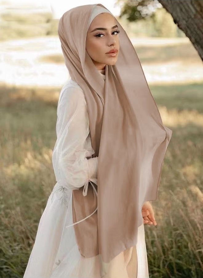 Women's Hijab, Premium Breathable Chiffon Hijab, Stylish and Comfortable Hijab Scarfs, Very Comfy & Good for Everyday Use, Versatile and Artistic Scarf for Women - Image 3