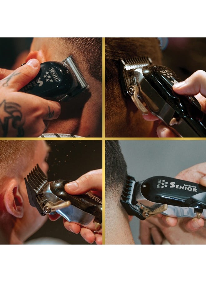 WAHL Wahl 5 Star Black Rechargeable Trimmer, Professional Trimmer, Close Trimming, Detail Trimming and Contouring, Lightweight, Rechargeable, Snap-In/Snap-Out Blades, Barber Supply  - Image 5