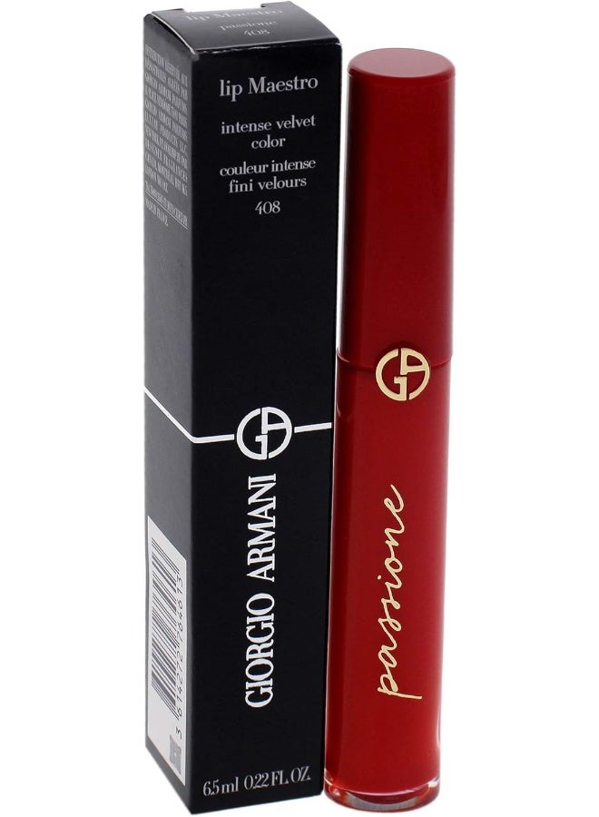 GIORGIO ARMANI أحمر شفاه سائل جورجيو أرماني ليب ماسترو - 408 باسيونه - Image 4