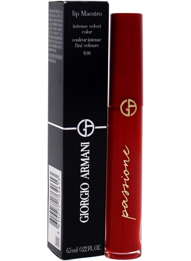 GIORGIO ARMANI أحمر شفاه سائل جورجيو أرماني ليب ماسترو - 408 باسيونه - Image 3