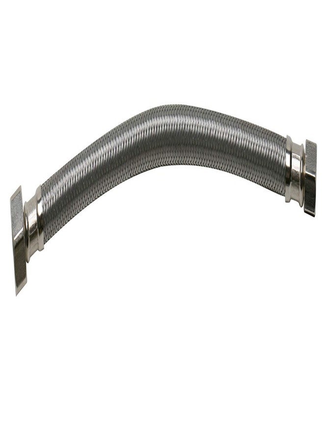 فلويد ماستر موصل صنبور Fluidmaster B1F12، مصنوع من الفولاذ المقاوم للصدأ المضفر - خيط ضغط أنثوي 3/8 بوصة × خيط مستقيم أنثوي 1/2 بوصة، بطول 12 بوصة - Image 2