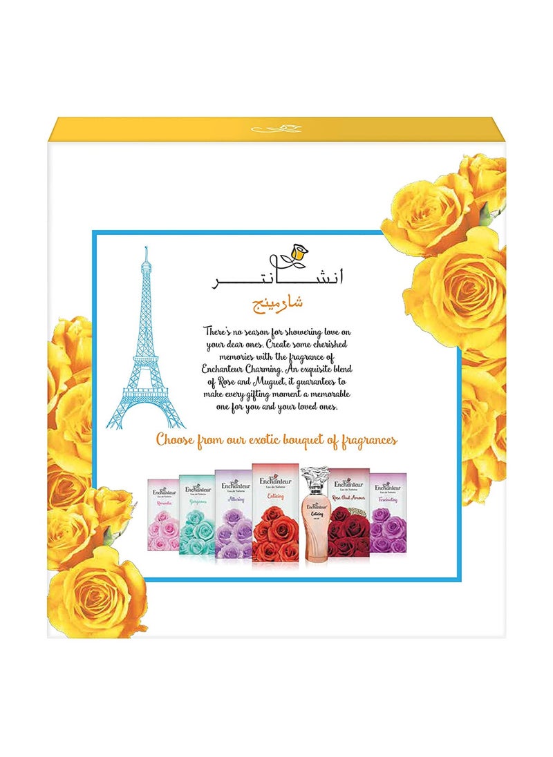 Enchanteur مجموعة هدايا عطر انشانتر او دي تواليت ومزيل العرق - تشارمينغ، هدية الحب، 175 مل  - Image 2