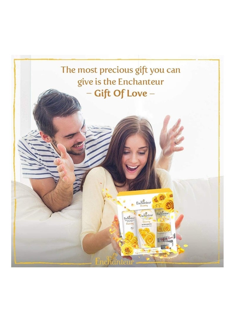 Enchanteur مجموعة هدايا عطر انشانتر او دي تواليت ومزيل العرق - تشارمينغ، هدية الحب، 175 مل  - Image 3