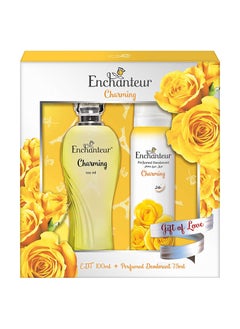 Enchanteur مجموعة هدايا عطر انشانتر او دي تواليت ومزيل العرق - تشارمينغ، هدية الحب، 175 مل  - Image 1
