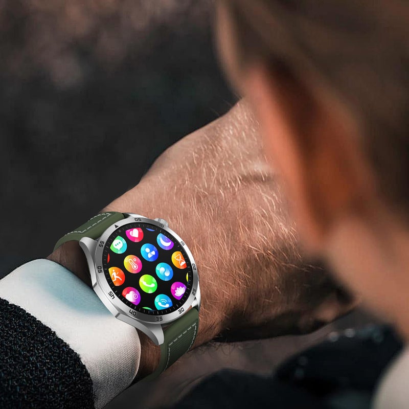 Smart Watch 1.43-inch High-Clear Screen Sports Health Monitoring Sleep Monitor Watch IP68 Waterproof BT5.2 S0S Emergency Call Function Long Usage Time Multi-sport Modes for Men Women Health Monitor - Image 2