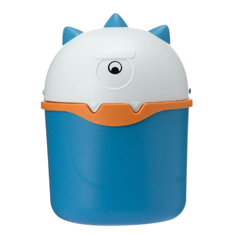 Mini Desktop Garbage Bin With Lid Cute Cartoon Trash Can Plastic Waste Container 14 5x22cm For Home Office Desk - Image 2