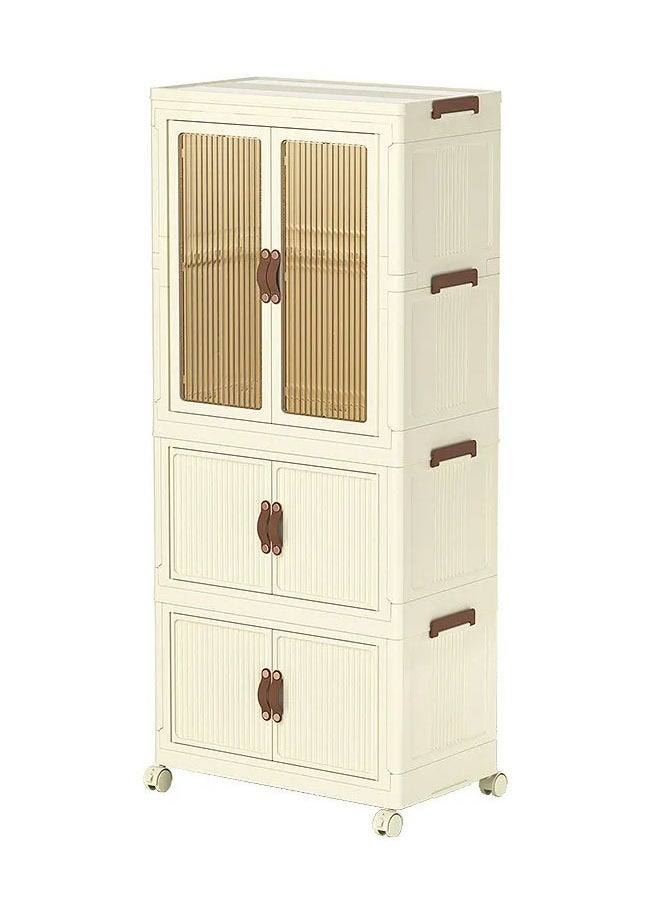 keke - 3 Layers Stylish Multi-Functional Storage Cabinet & Children's Wardrobe - Image 1