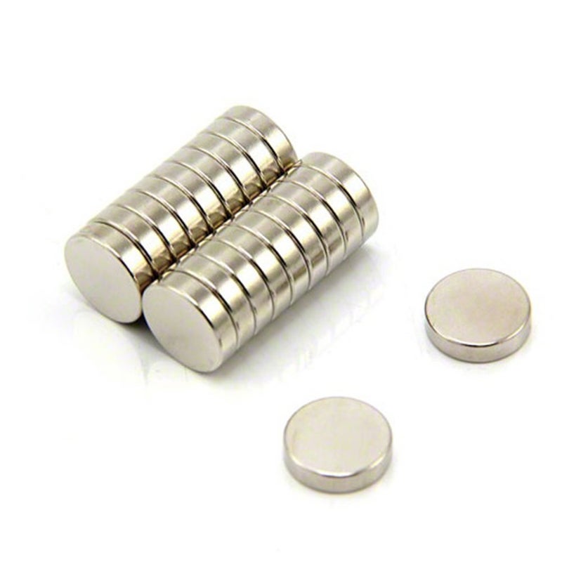 مغناطيس من نوع Magnet Expert، قطر 12 مم وسمك 3 مم، مصنوع من نيوديميوم (N35)، قوة شد 2 كجم (عبوة تحتوي على 20 قطعة)