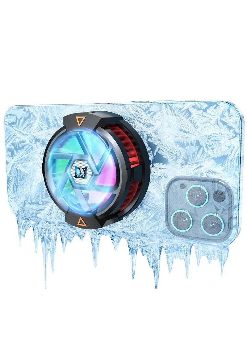 KASTWAVE Phone Cooler, Semiconductor Cooling Fan Compatible with Magsafe, Portable Noiseless Cooling Game Artifact for PUBG, Live Vlog, for iOS/Android 46.7 Inch Phones  - Image 1