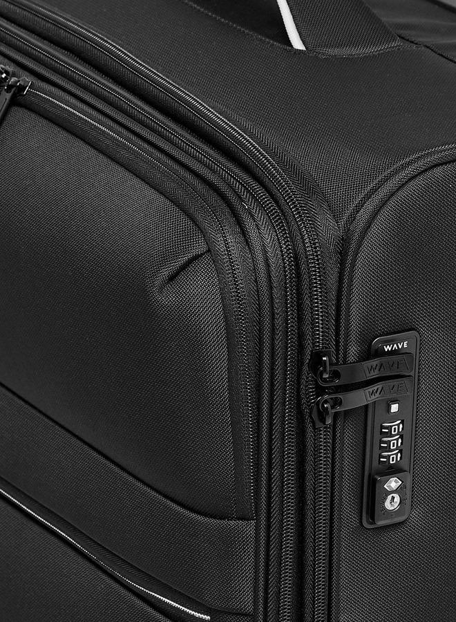 Wave Solid Softcase Trolley Bag With Retractable Handle - Image 5