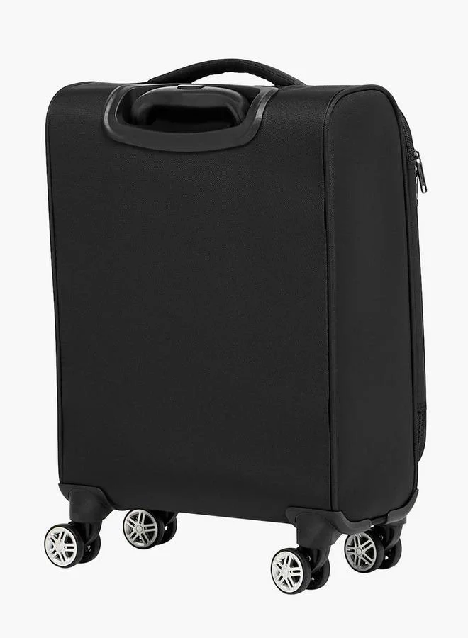 Wave BLACK Solid Softcase Trolley Bag With Retractable Handle  | Best Price UAE