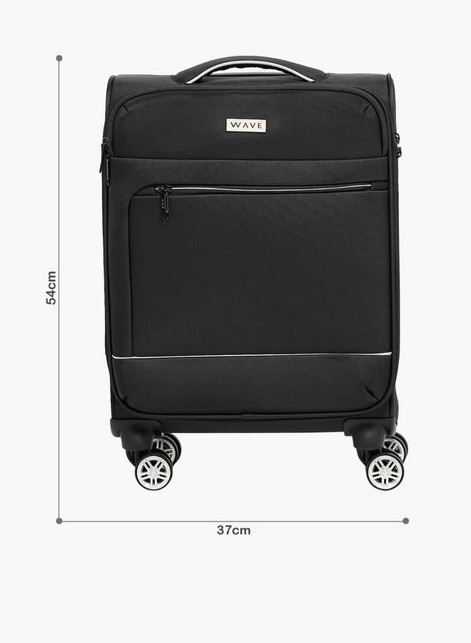 Wave Solid Softcase Trolley Bag With Retractable Handle - Image 2